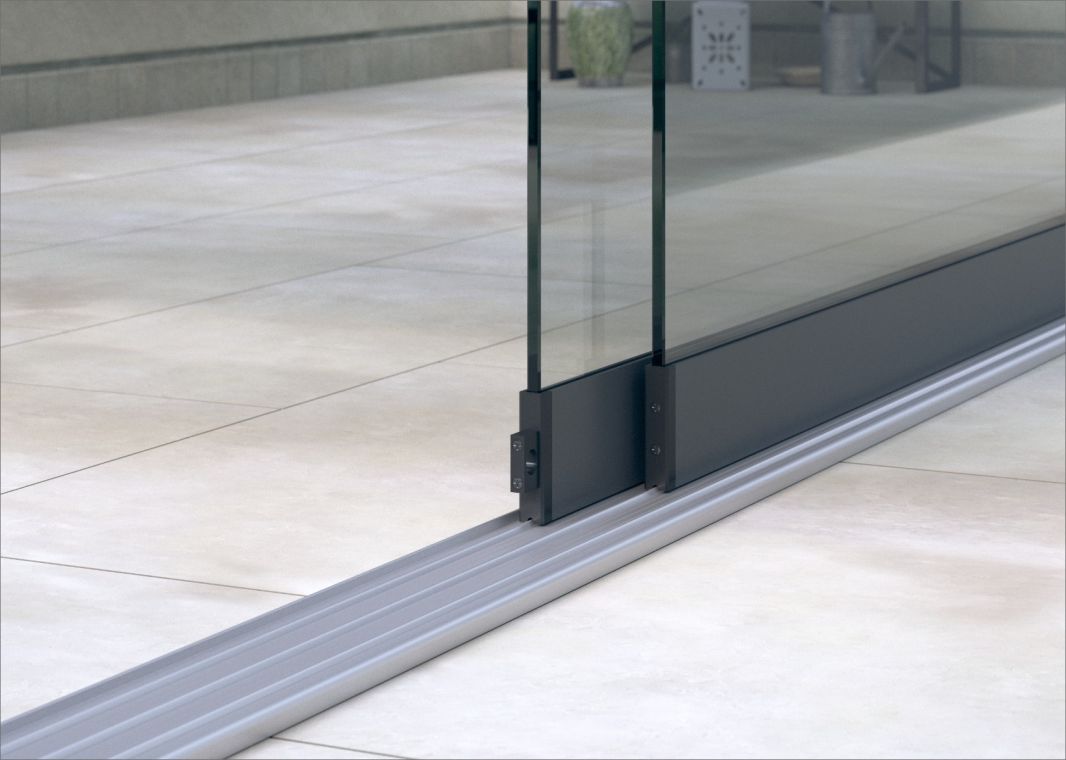 Profiline Glasschiebewand (3 spurig) - 01 profinline schiebewand anthrazit 3spurig 2 scheiben verasol - pl-gsw-3sp-1500-antr