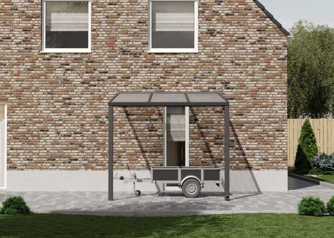 Flacher Carport - 03 flacher carport anthrazit 3000 verasol - fl-carport-3000x3055-ant