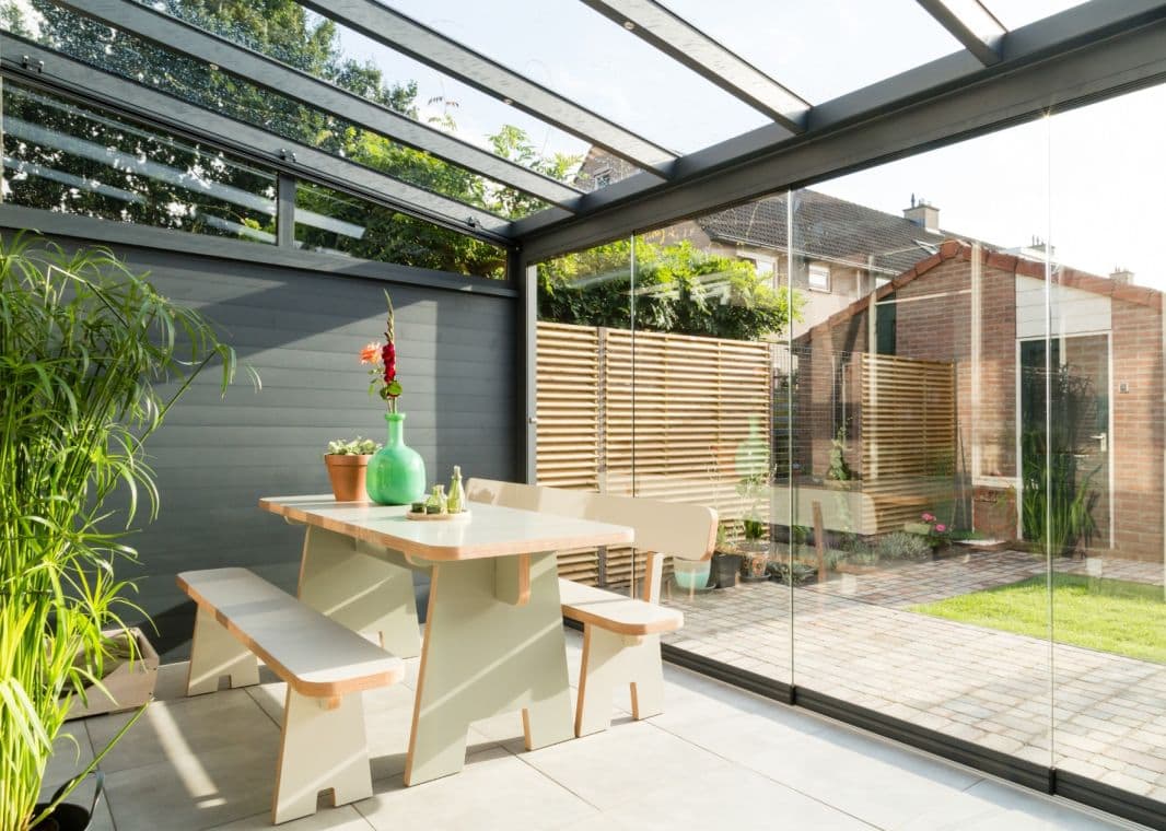 Profiline Glasschiebewand (5 spurig) - 04 profiline schiebewand anthrazit 5spurig verasol - pl-gsw-5sp-3500-antr