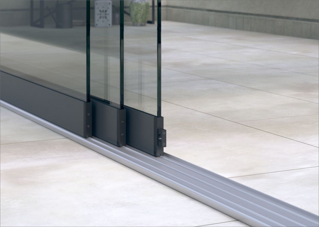 Greenline Glasschiebewand (3 spurig) - Gsw r3 antraciet 01 verasol - gl-gsw-3sp-2000-antr
