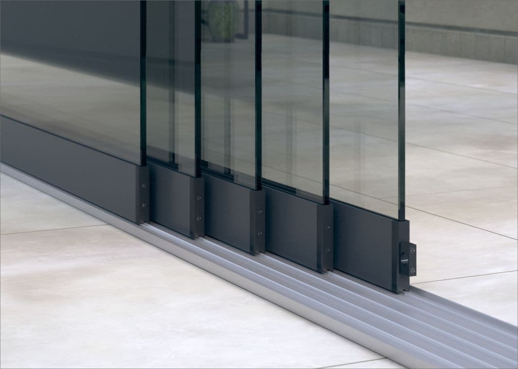 Greenline Glasschiebewand (5 spurig) - Gsw r5 antraciet 01 verasol - gl-gsw-5sp-4500-antr